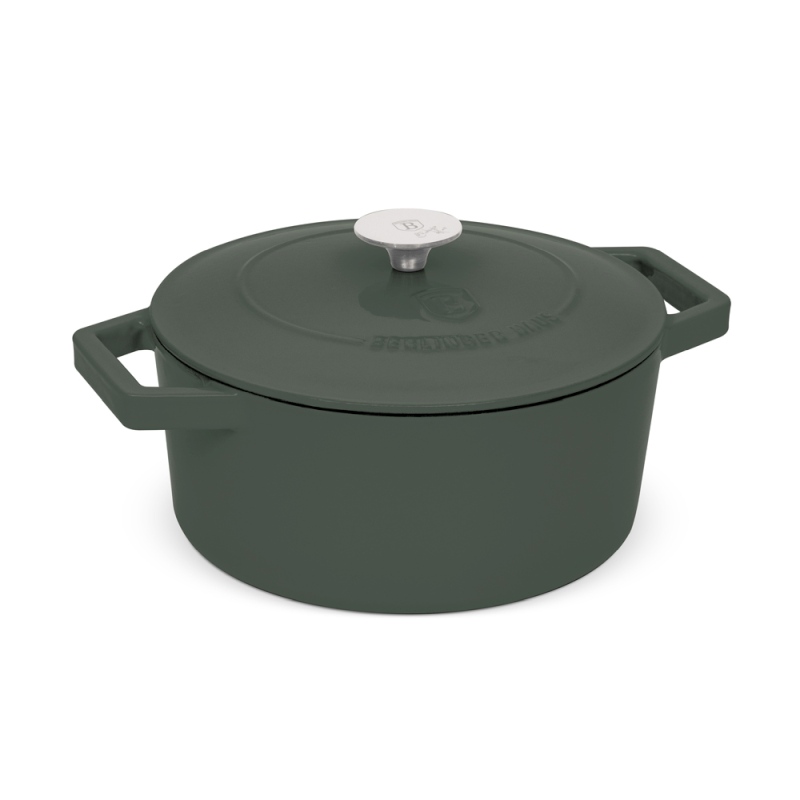 Pekáč liatinový s pokrievkou 24 cm Matte Green Collection