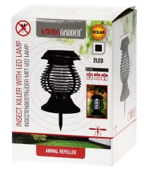 Lapač hmyzu UV solárna lampa 2v1 26 cm