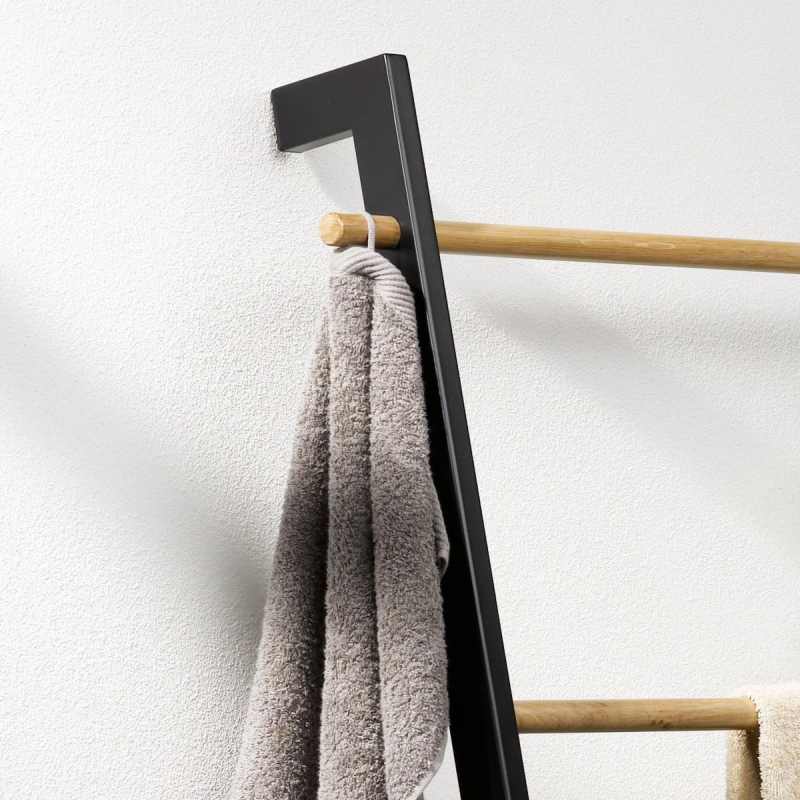 Držiak na uteráky rebrík OAK kov/drevo