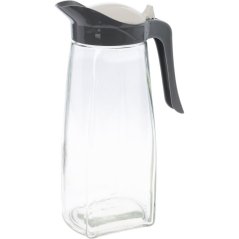 Skleněná konvice na čaj i vodu 1,5 l šedá