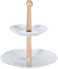 Etažér dvoupatrový porcelánový Etažér dvoupatrový porcelánový