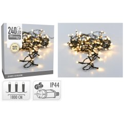 Vianočný svetelný reťazec 240 LED, teplá biela