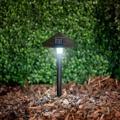 Solárna LED lampa záhradná 15x15x38 cm