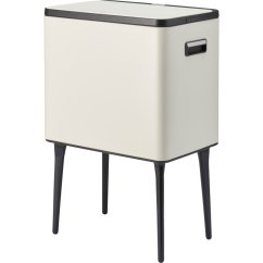 Odpadkový kôš s dotykovým otváraním 35 l matný krémový