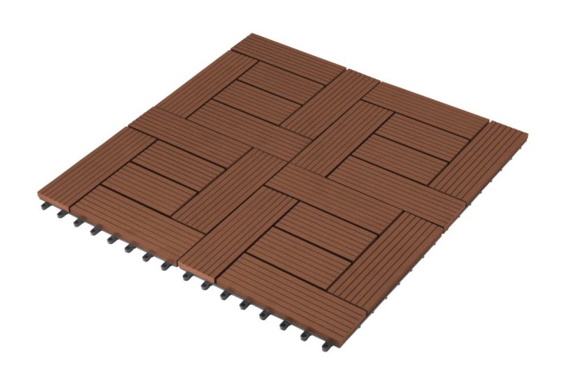 Baldosas de WPC G21 Palmyra Cherry 2,3 x 30 x 30 cm
