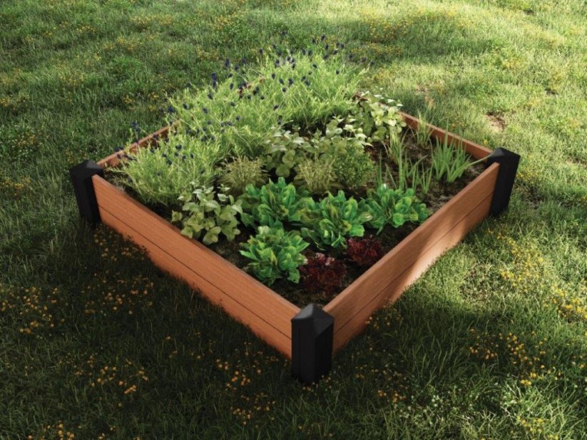 Vyvýšený záhon Keter Vista Modular Garden Bed hnedý