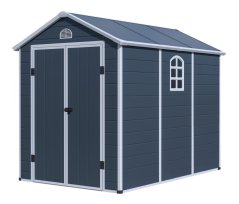 Casuta de gradina G21 Boston 670 - 241 x 278 cm, plastic, gri