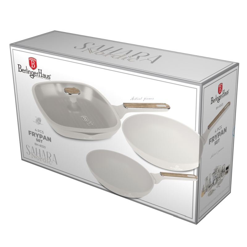 Sada pánví s titanovým povrchem 4 ks Sahara Nordic Collection