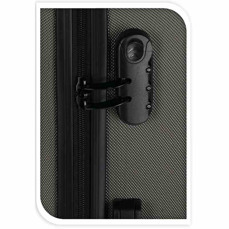 Set de valize de călătorie din plastic 3 buc 50 / 60 / 70 cm antracit