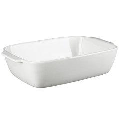 Zapekacia miska FOODIES 25x8x40 cm kamenina biela