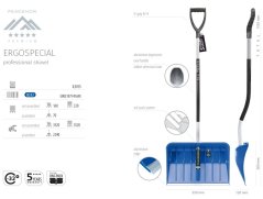 Hrablo Prosperplast ERGOSPECIAL modré Hrablo Prosperplast ERGOSPECIAL modré