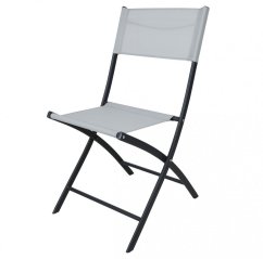 Silla de jardín plegable crema I