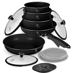 Sada nádobí s titanovým povrchem 13 ks Black Rose Collection