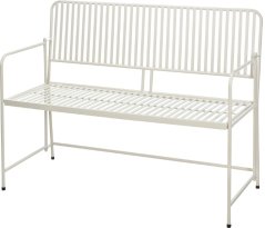Zahradní lavice BISTRO 118 cm bílá