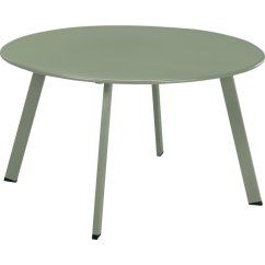 Zahradní stůl kulatý 70 cm matná zelená