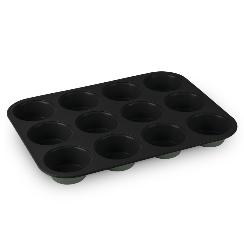 Forma na muffiny s nepriľnavým povrchom 12 ks Mtte Green Collection