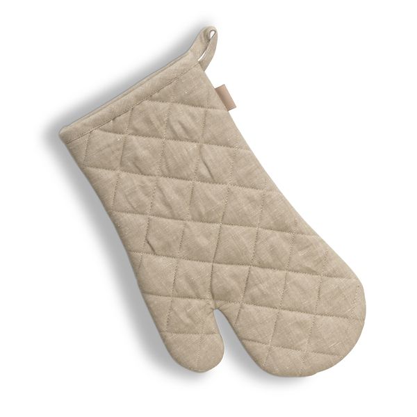 Chňapka rukavice do trouby Puro 55% bavlna/45% len přírodní 31,0x18,0cm