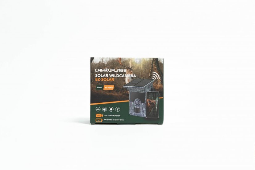 Capcană pentru cameră Camouflage EZ-Solar Wifi/Bluetooth