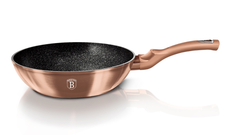 Pánev Wok s mramorovým povrchem 28 cm Rosegold Metallic Line Pánev Wok s mramorovým povrchem 28 cm Rosegold Metallic Line