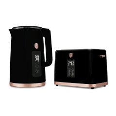 Rýchlovarná kanvica + sendvičovač 2200W sada Black Rose Collection