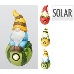 Záhradná dekorácia trpaslík na melón 20 x 39 cm slnečná