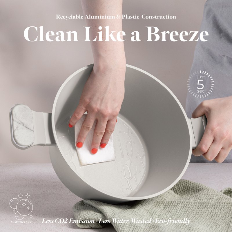 Sada nádobí s titanovým povrchem 10 ks Sahara Marble Collection