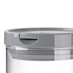 Dóza ARIK skleněná šedá 0,6 l