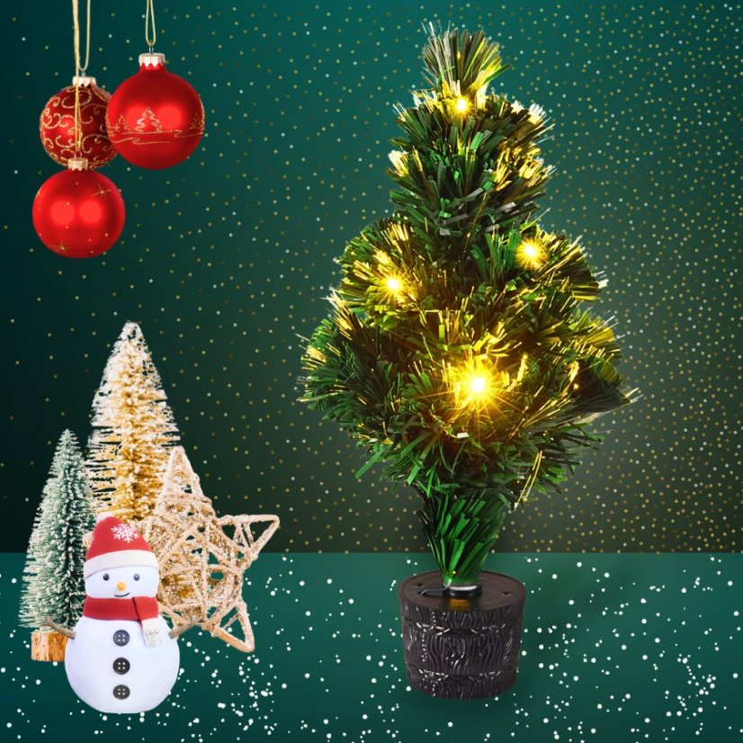 Vánoční stromeček s LED osvětlením 45 cm