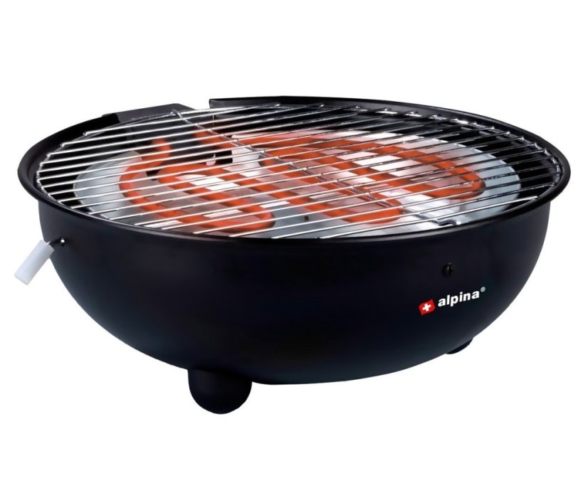 Stolní elektrický gril kulatý 1250W