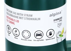 Cană termos din oțel inoxidabil cu pereți dubli 1,2 l verde