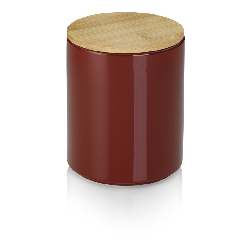 Borcan ceramic rosu Cady 1.7l