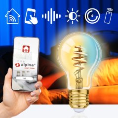 Bec inteligent LED WIFI alb reglabil E27 360LM