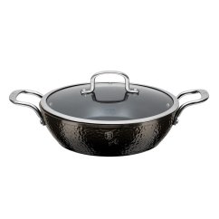 Pekáč s poklicí s titanovým povrchem 24 cm Shine Basalt Collection