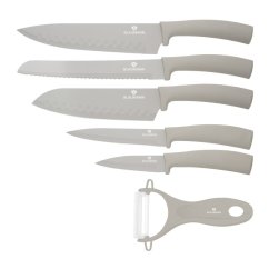 Sada nožů 6 ks krémová