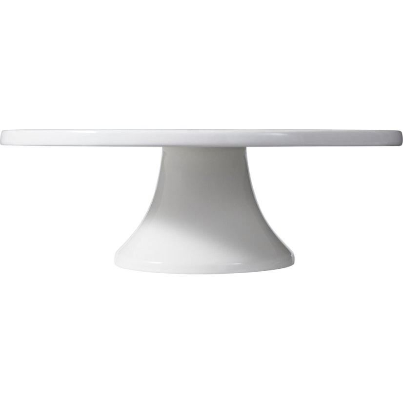 Podnos na dort servírovací porcelán 28 cm bílý