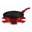 Wok cu suprafață de marmură 28 cm Burgundy Metallic Line