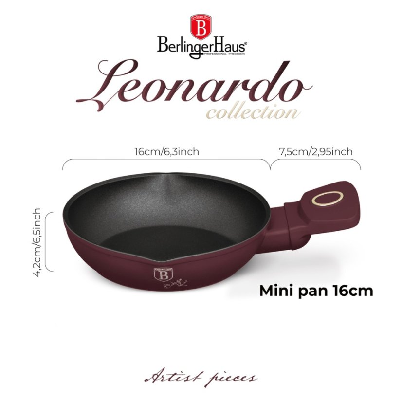 Pánev s titanovým 16 cm Leonardo Collection