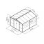 Casuta de gradina G21 GAH 884 - 277 x 319 cm, gri