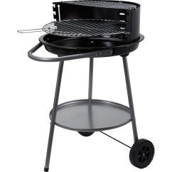 Gril na drevené uhlie na kolieskach 51 cm