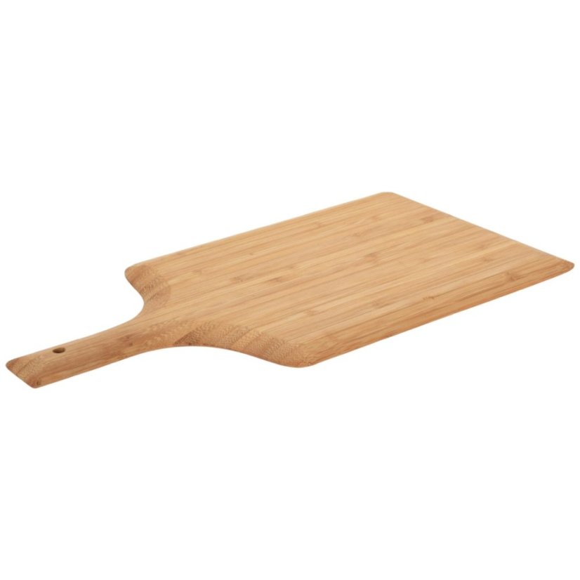 Tavă de servire cu mâner din bambus, 38 x 20 x 1,5 cm