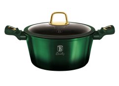 Kastrol s poklicí a titanovým povrchem 24 cm Emerald Collection