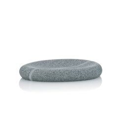 Miska na mydlo TALUS poly dekor kameň šedá Miska na mydlo TALUS poly dekor kameň šedá