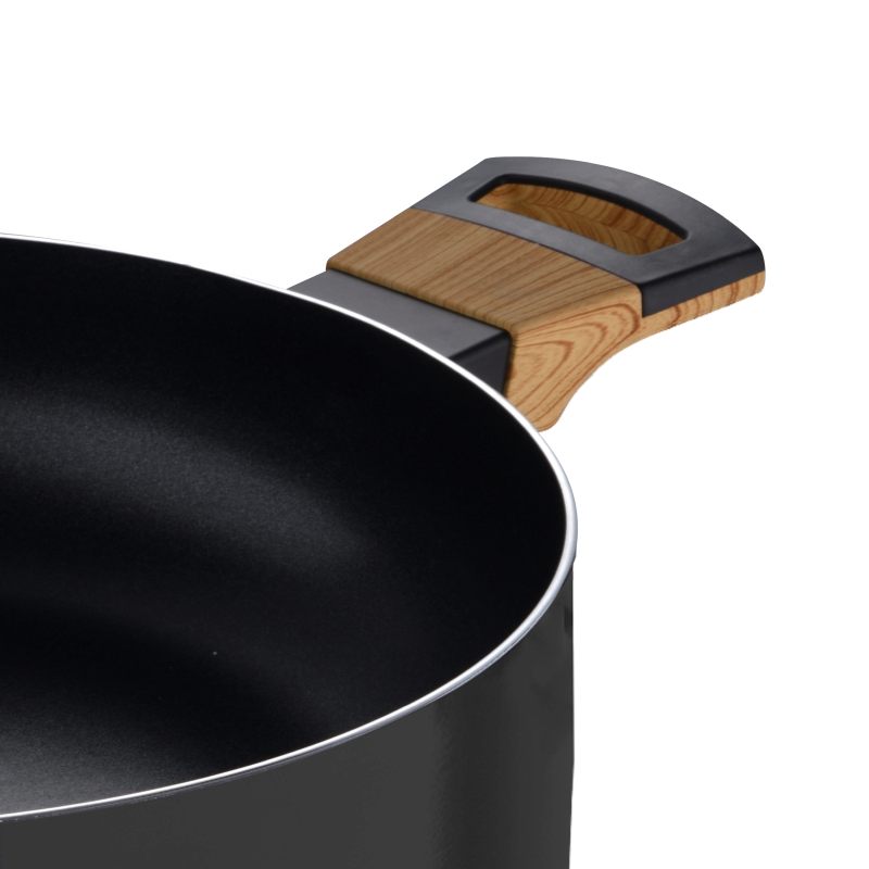 Caserola cu suprafata antiaderenta si capac 28 cm Earth Black