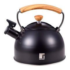 Tetera silbante CHARCOAL 2,3 litros púrpura-negro