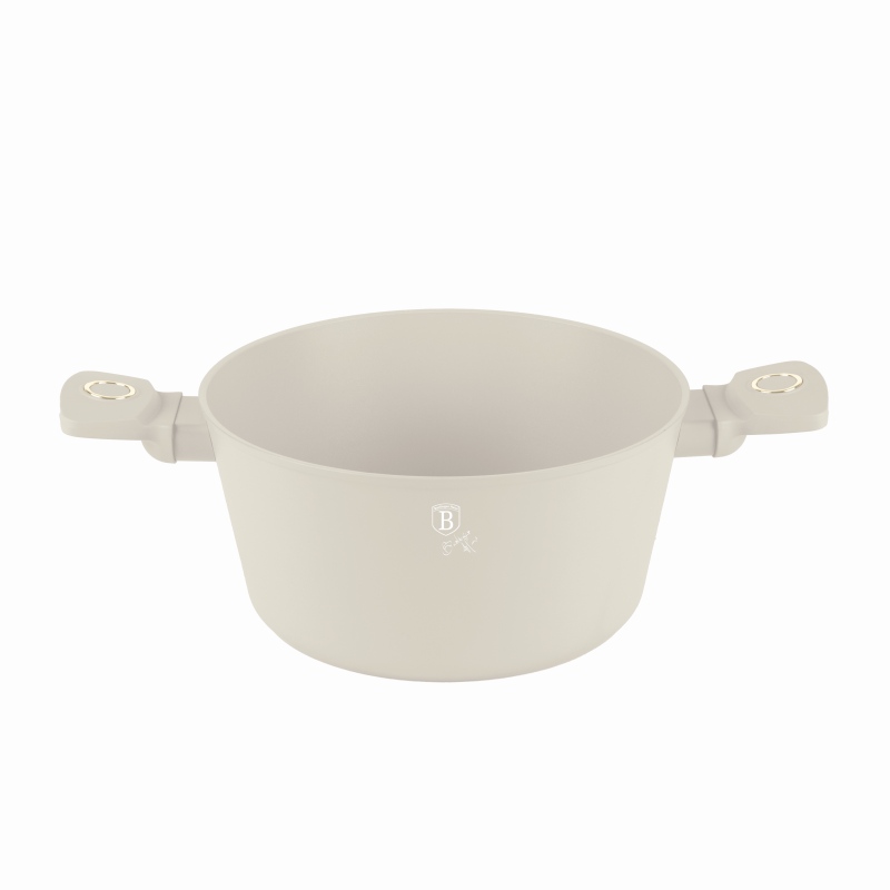 Kastrol s titanovým povrchem a poklicí 20 cm Sahara Collection