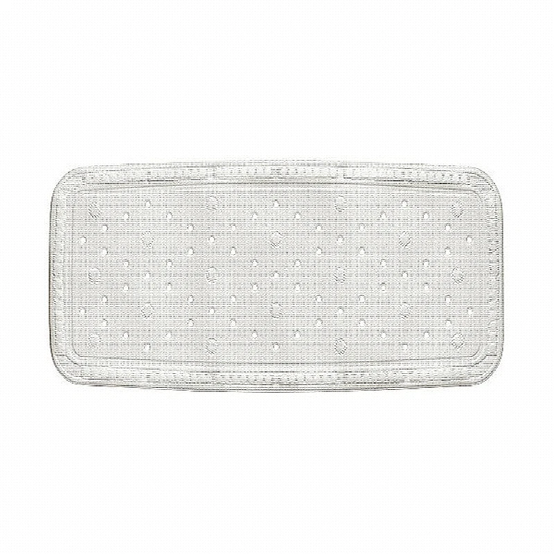 Alfombrilla de baño KRETA PVC blanca 92x36cm
