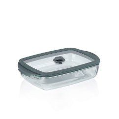 Borcan de sticlă Aurelius transparent 23x15x5,5cm 0,6l