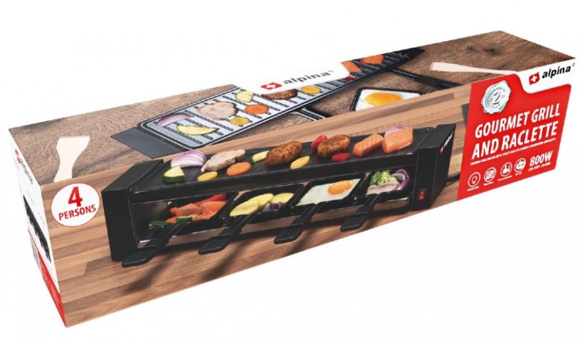 Elektrický gril stolní RACLETTE 800W