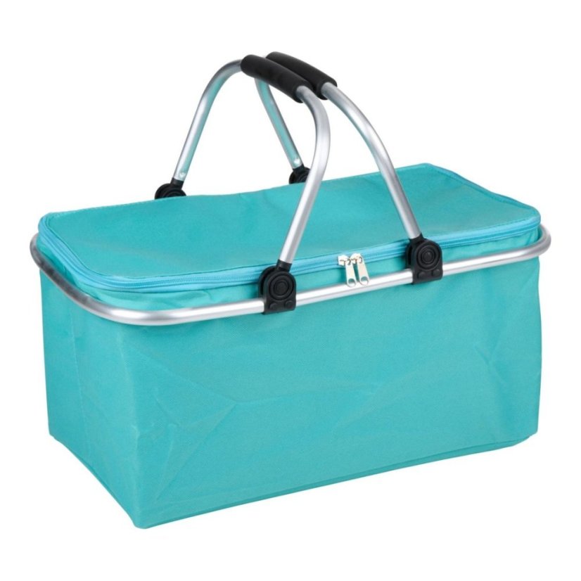 Geantă termoizolantă cu mâner, 48x28x24 cm, 25 L, albastru deschis
