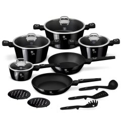 Sada nádobí s titanovým povrchem 15 ks Black Vantage Collection